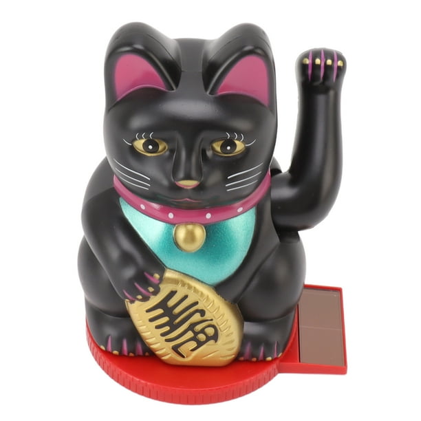 Solar Fortune Cat Decoration,Arm Waving Fortune Cat Chinese Lucky Cat ...