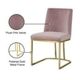 thumbnail image 4 of Pemberly Row Contemporary Pink Velvet Dining Chair (Set of 2), 4 of 5