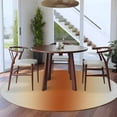 thumbnail image 5 of Grey Caramel Orange Gradient Washable Round Area Rug 6 ft, Minimalist Ombre Modern Art, Soft Non Slip Rugs Stain Repellent Indoor Felt Carpet for Living Dining Room Bedroom Home Office, 5 of 9