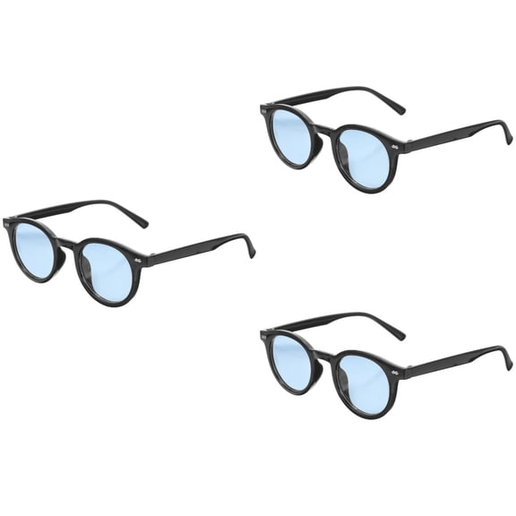 HOMEMAXS 3pcs Outdoor Sunglasses Sun Glasses Summer Eyewear Fashionable Round Sunglasses