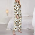 thumbnail image 3 of Yiaed German Shepherd Dog Print Pajamas Women's Long Sleeve Sleepwear Soft Button Down Loungewear Pjs Lounge Set Nightwear Womens Pajama Pants-X-Large, 3 of 7