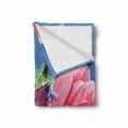 thumbnail image 2 of Animal Soft Flannel Fleece Throw Blanket, Tiny Little Tree Frog on Gerbera Flower Nature Moments Shoots Art, Cozy Plush for Indoor and Outdoor Use, 50" x 70", Pink Green Blue, by Ambesonne, 2 of 6