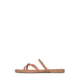 thumbnail image 3 of Jeffrey Campbell Rania Pink Suede Slip On Flip Flop Open Toe Strappy Flat Sandal (Pink Suede, 9), 3 of 4