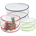 thumbnail image 1 of 3pcs Acsergery Pop Up Food Covers Tent, Reusable And Collapsible Mesh Screen Net Gift, 1 of 5