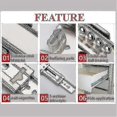 thumbnail image 3 of 2pcs 20cm Drawer Slider Runner Close Slides Ball Bearing Rail Cabinet Hardware--, 3 of 3