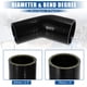 thumbnail image 5 of 45 grados 2,5 pulgadas a 3,0 pulgadas ID 4 capas coche codo reductor manguera de silicona acoplador tubo Intercooler tubería de entrada negro 63-76mm, 5 of 7