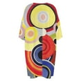 thumbnail image 5 of Rhythm Sonia Delaunay Ruffle Sleepshirts For Sleeping Travels Loose Sleepdress Pajama Dress Soft Nightdress Sleepwear, 5 of 7