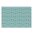 thumbnail image 1 of Turquoise Cutting Board, Vintage 60s Home Design Inspired Retro Squares and Circles Tile Like Image, Decorative Tempered Glass Cutting and Serving Board, Large Size, Teal and White, by Ambesonne, 1 of 1