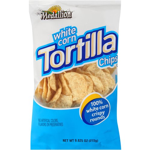 Medallion White Corn Tortilla Chips, 9.625 Oz.