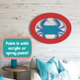 thumbnail image 6 of Outdoor Crab Wall Decor – Coastal Nautical Beach House Accent for Home, Garage, Shed – Weatherproof Crab Sign – Coastal Wall Art, 2 Foot, 6 of 11