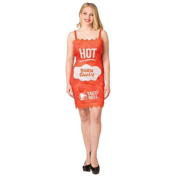Taco Bell Womens Hot Taco Bell Sauce Packet Costume