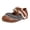 Brown, variant on Kids Girls Dress Shoes Toddler Lace Ruffle Ballet Flats Summer Flower Girls Shoes Cute School Uniform Mary Jane