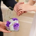 thumbnail image 6 of Summercome Valentine gift 6 PCS Soap Flowers Bath Rose Petals decorative rose shaped Floral Scented tub Plant Essential Oil Set, Best Gifts for Her Women Girls Mom Lover Birthday (Purple), 6 of 7