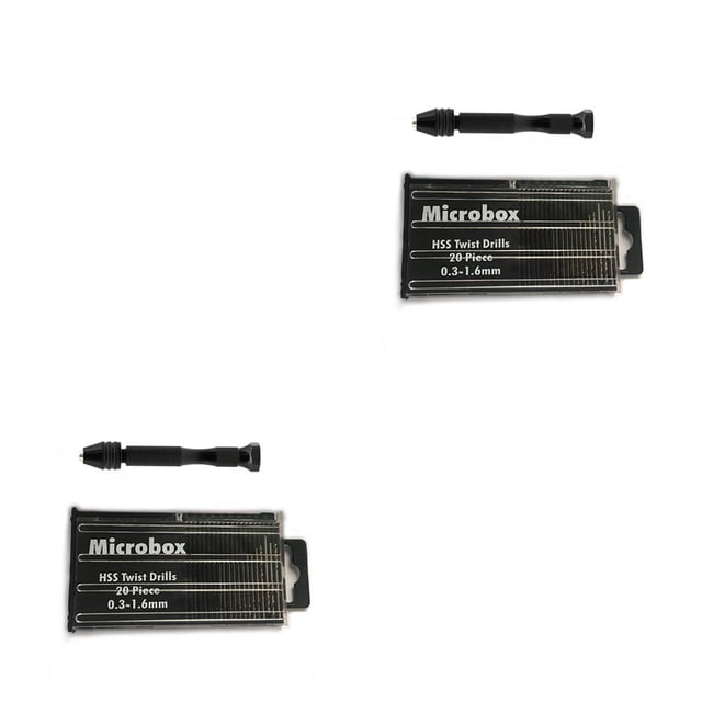 Riwesomey Microbrocas helicoidales Kit de herramientas manuales precisas Perforación de carpintería Herramientas rotativas de tamaño compacto Llavero de Type7 NO7 Riwesomey CBP228300