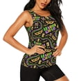 thumbnail image 2 of Sigee Mardi Gras3 for Women's Workout Tank Top,Running Tank Tops,Sleeveless Gym ClothesLarge, 2 of 8
