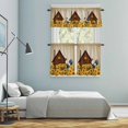 thumbnail image 6 of Rustic Kitchen Curtains Valances and Tiers Set of 3 Farmhouse Barn Chicken Sunflowers Flowers Retro Letter Tier Curtains and Valance with Rod Pocket for Small Windows, 27.5"x24", 6 of 9