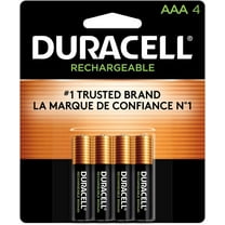 Duracell Rechargeable, Pre-Charged NiMH Batteries - 4-Pk. AAA