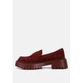 thumbnail image 4 of Honora Suede Chunky Loafers In Burgundy, 4 of 5