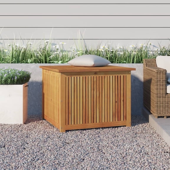 vidaXL Outdoor Waterproof Wooden Deck Box, Brown