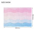 thumbnail image 4 of Yayeee Bath Rugs for Bathroom Floor Set of 2 Non Slip Fluffy Soft Absorbent Mat, Light Pink Stripes, 4 of 7