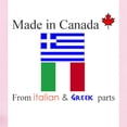 thumbnail image 2 of CafePress - Made In Canada From Italian And Greek Parts Body S - Long Sleeve Cotton Baby Bodysuit, 2 of 4