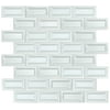 MSI White Glossy Inverted Bevelled 3 X 6 Ceramic Subway Tile In White