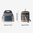 thumbnail image 2 of 2 In 1 Insulated Lunch Bag For Men/Women Double Layer Reusable Cooler Backpack With Adjustable Shoulder Straps Leak Proof Lunch Box For Picnic Beach Cooler Bag 12L 20Cans,1*Insulated Lunch Bag, 2 of 8