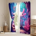 thumbnail image 3 of Manfei Girly Pink Axolotl Blackout Curtains Set of 2 (52x84 Each), Kawaii Cartoon Sealife Window Curtains, Marine Ocean Coral Curtains and Drapes, Curtains and Drapes Home Decor, 3 of 6