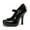 Black, variant on YDN Women Classic Platform Round Closed Toe Pumps Single Buckle Strap Spool High Heel Mary Jane Office Formal Wear Dressy Shoes Size 7 Black