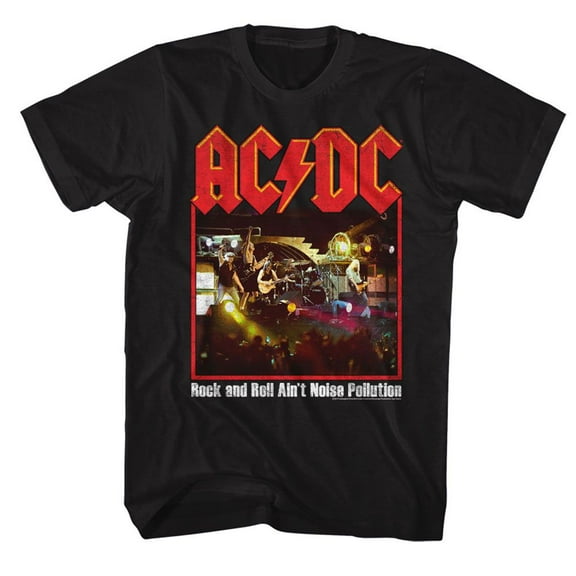 AC/DC Noise Pollution 2 Black Adult T-Shirt 5Xl