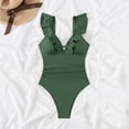 thumbnail image 4 of Babysbule Womens One Piece Swimsuit Summer Women's Fashion New Arrival Swimsuit Fly Side Sexy Deep V Slim Summer Swimwear, 4 of 9