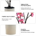 thumbnail image 3 of Gran rama de ciruelo falso en maceta con flores artificiales, planta de simulación, decoración, flores falsas, 3 of 5