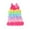 ZAJ Hot Pink, variant on Girl's A Line Casual Floral Print Round Neck Dress (Kid), Size 2 to 3 Years