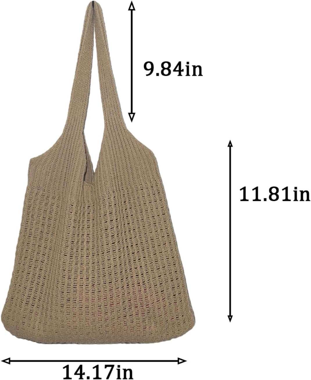 CoCoMangos Beach Tote Bag Aesthetic Coconut Girl Aesthetic Tote Bag Crochet Beach Bag Small Beach Bag Tote Bag for Women