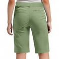 thumbnail image 6 of ZOYOEN Girls Chino Shorts with Pockets- Casual Knee Length Pull On School Uniform Army Green Size 16, 6 of 6