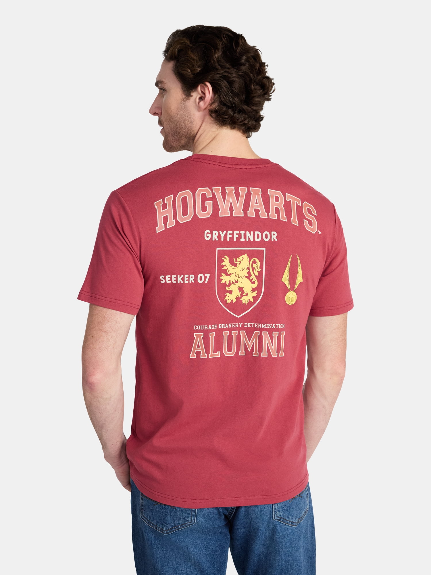 Harry Potter Men's and Big Men's Gryffindor Alumni Graphic Tee with Short Sleeves, Sizes S-3XL