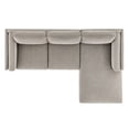 thumbnail image 7 of Modway Roscoe Right-Facing Fabric Sectional Sofa with Chaise in Gray, 7 of 7