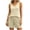Beige, variant on FAIWAD Womens Pajama Sets 2 Piece Short Set Sleeveless V Neck Tank Top and Shorts Lounge Clothing