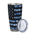 thumbnail image 2 of Rateoe Navy Camouflage American Flag Printed Car Guy Gifts for Men Women Tumbler - 20oz/590ml Double Wall Vacuum Insulated Stainless Steel Travel Tumbler Cups with Lid & Straw-Without Straw, 2 of 8