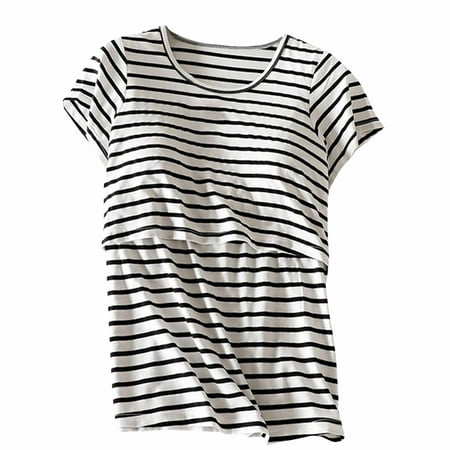 JUUYY Women s Undershirt 2 in 1 Built-in Bra Ladies Padded Shirt Top Short Sleeve T-Shirt Underwear Lingerie for Women Black M