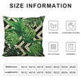 thumbnail image 5 of Nawypu  Tropical Green Leaves Throw Pillow Cover with Geometric Background Home Decorative Square Cushion Covers Home Decor Palm Pillowcase, 5 of 5
