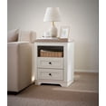 thumbnail image 3 of Farmhouse Nightstand , End Table, Side Table with 2 Drawers Storage Cabinet for Bedroom, Living Room, Farmhouse Design, Wood Rustic, Antique White, 3 of 5