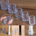 thumbnail image 5 of Clear Table Chair Legs Cap Feet Silicone Pad Covers Floor Protector Set, 5 of 5
