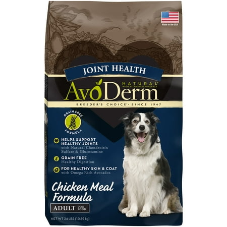 AvoDerm Joint Health Grain Free Chicken Meal Dry Dog Food 24LB