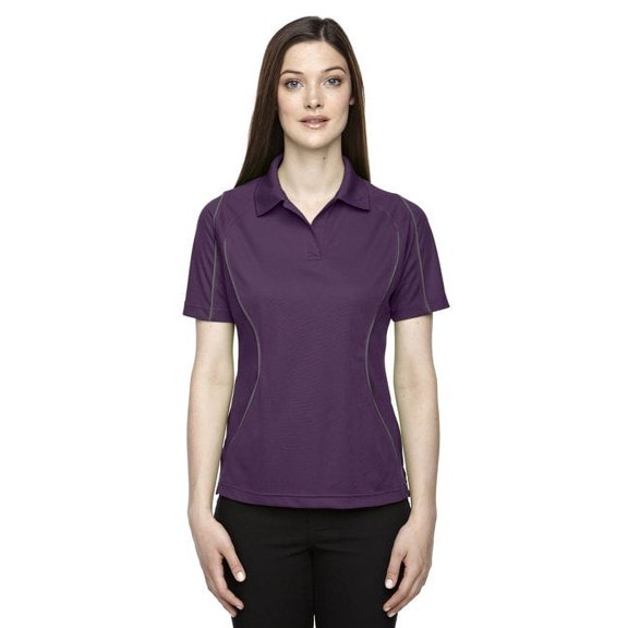Ash City Extreme Women's Snag Protection Colorblock Polo Mulberry Purple L