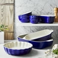 thumbnail image 3 of Henckels Ceramic 8-pc Mixed Bakeware & Serving Set - Dark Blue, 3 of 9