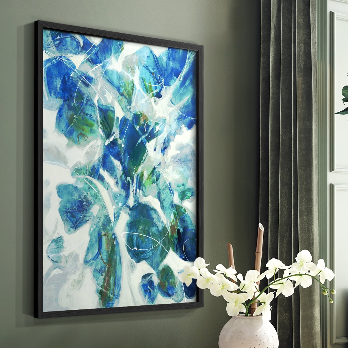 Winding Road Framed Print - Solid Wood in Single Picture Frame Solid Wood 2 Framed Print