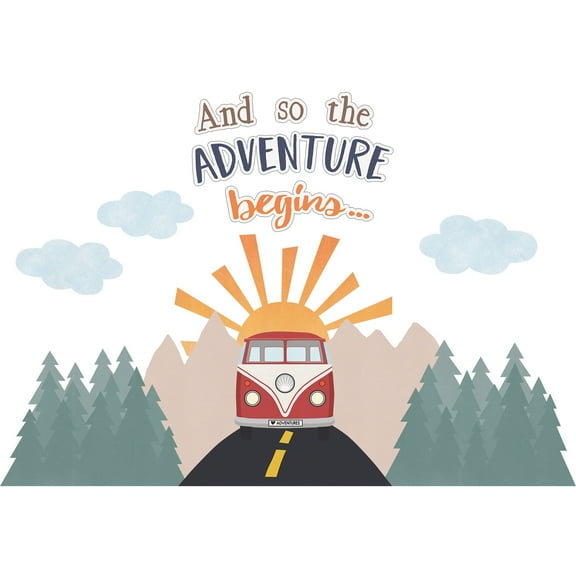 Teacher Created Resources Moving Mountains Road Trip The Adventure Begins Bulletin Board Set, 15 Pieces