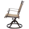 thumbnail image 4 of Swivel Rocker Chair, Cast Aluminum All-weather Comfort Club Arm Patio Dining Chair, Set of 2, 4 of 10