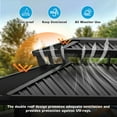 thumbnail image 5 of COBIZI 6'x8' Hardtop Grill Gazebo for Patio Double Galvanized Steel Roof with 2 Side Shelves Outside Sun Shade Outdoor BBQ Gazebo Canopy, Black, 5 of 11